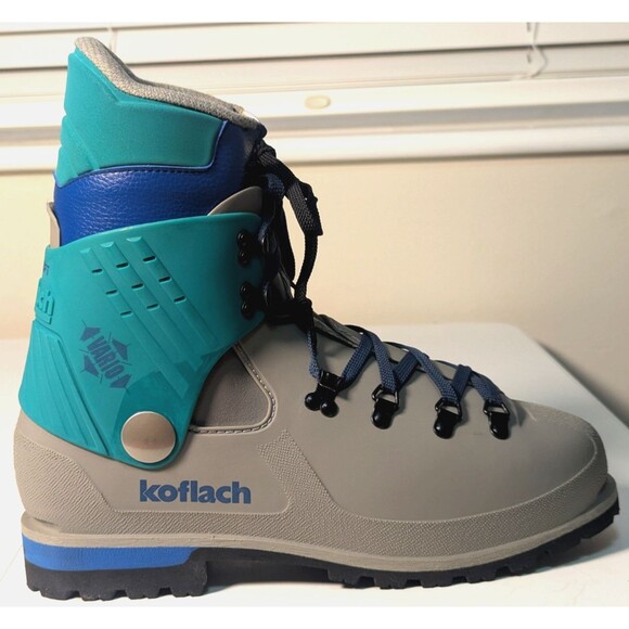 Vintage Koflach Vario Soft Mountaineering Boots Men\'s Size 12.5 Gray/Green main image 12